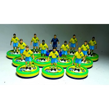 Subbuteo Andrew Table Soccer Brazil 1982 World Cup Team on WSB Professional bases